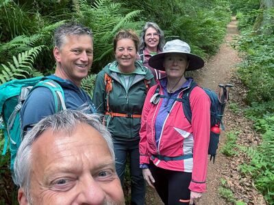 Selfie der Wandergruppe